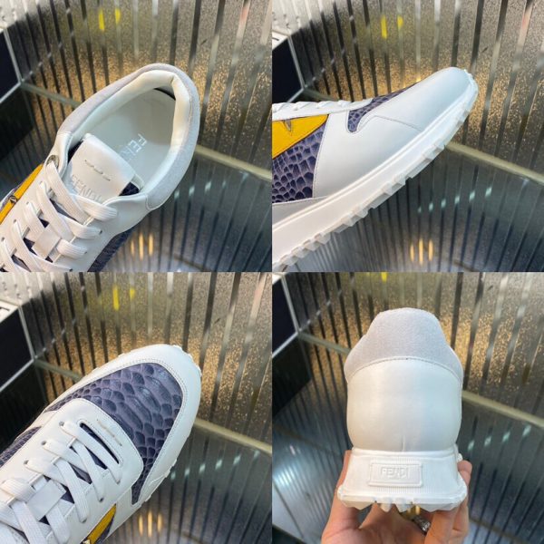 Shoes FENDI Lace-up white x blue x yellow Bag Bugs eye-shaped 4