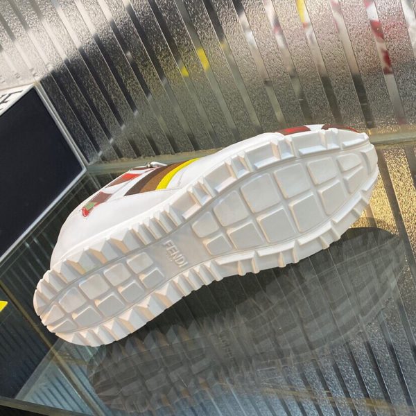 Shoes FENDI Lace-up white x pattern x leather Corner Bugs shaped 3