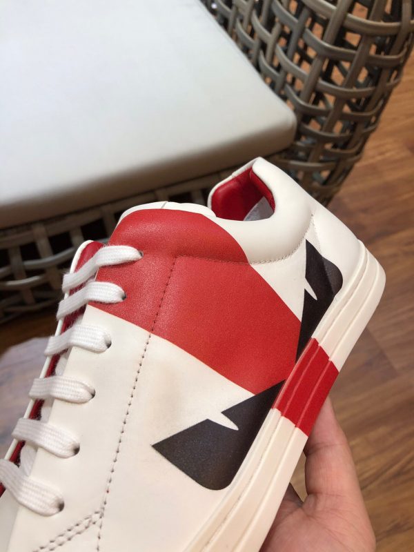 Shoes FENDI Little Monsters white x red x black 3