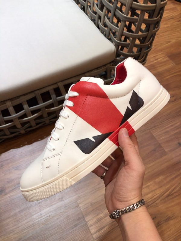 Shoes FENDI Little Monsters white x red x black 6