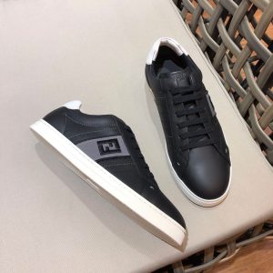 Shoes FENDI digital embroidered logo black x gray 17