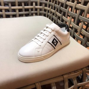 Shoes FENDI digital embroidered logo white x black 17