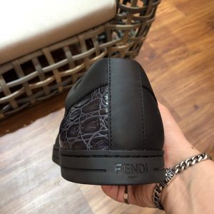 Shoes FENDI high-quality TPU black x brown 12