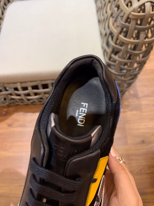 Shoes FENDI high-quality TPU black x yellow x blue 4