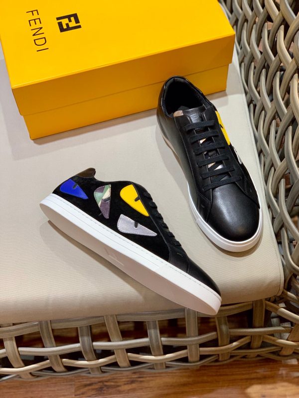 Shoes FENDI high-quality TPU black x yellow x blue 6