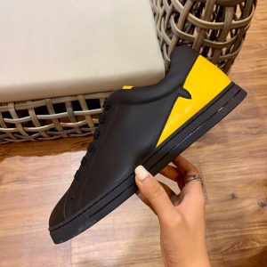 Shoes FENDI high-quality TPU black x yellow 17