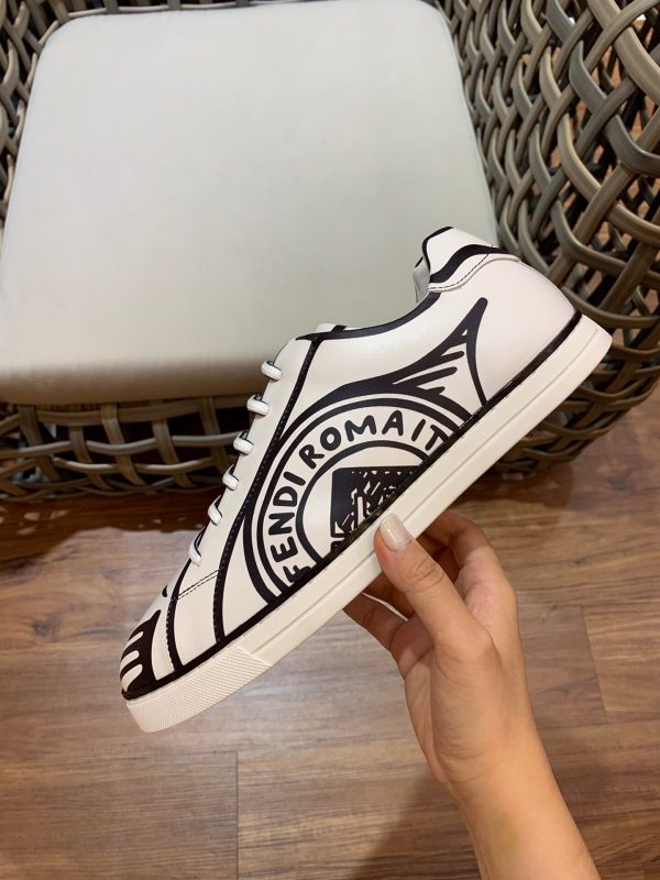 Shoes FENDI high-quality TPU white x black pattern 7