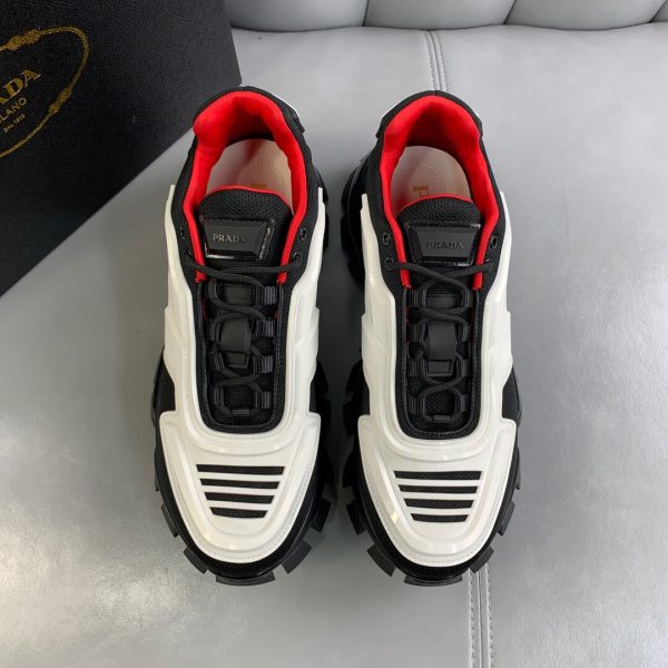 Shoes PRADA Couple Models white x black x red 10