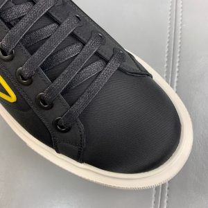 Shoes PRADA thick-soled lace-up casual black x yellow 16