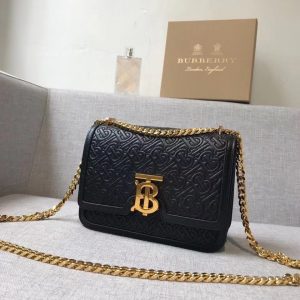 Burberry Small Quilted Monogram Lambskin TB Bag 9