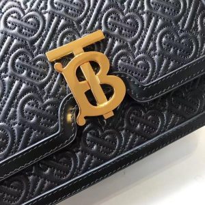 Burberry Small Quilted Monogram Lambskin TB Bag 10