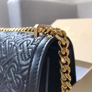 Burberry Small Quilted Monogram Lambskin TB Bag 11