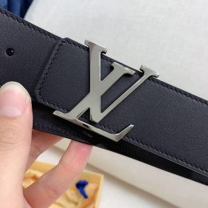 Louis Vuitton GH293220240 black x silver Logo Belts 11