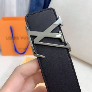 Louis Vuitton GH293220240 black x silver Logo Belts 13