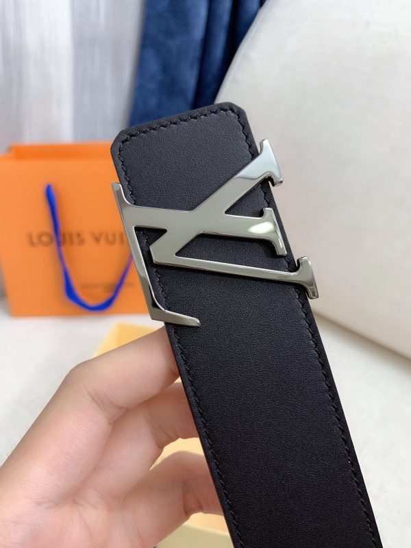 Louis Vuitton GH293220240 black x silver Logo Belts 5