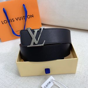 Louis Vuitton GH293220240 black x silver Logo Belts 15